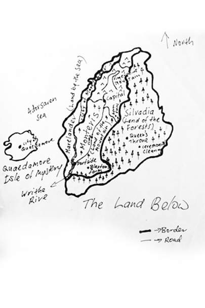 authors drawing, fantasy map sample 2