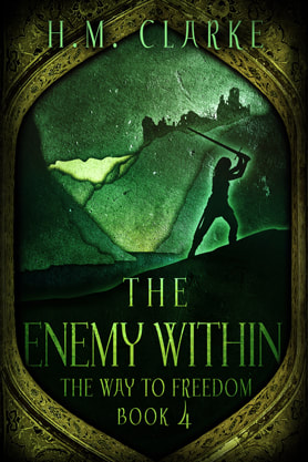  Epic Fantasy book cover design, ebook kindle amazon, H M Clarke, The Enemy Within