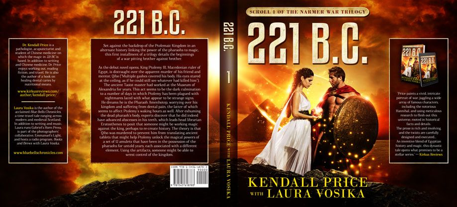 Dust Jacket cover design for Hardcover : 221 B.C.  by Kendall Price with Laura Vosika 