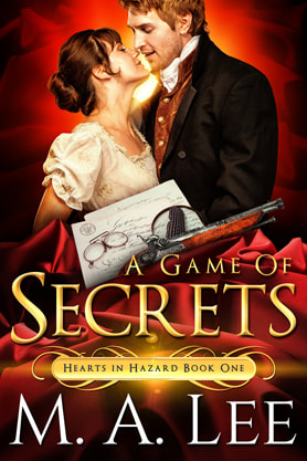 Historical Romance book cover design,  ebook kindle amazon, M.A.Lee, Secrets