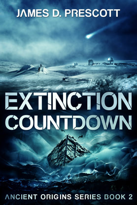 Science Fiction Fantasy book cover design, ebook kindle amazon, James D Prescott, Countdown