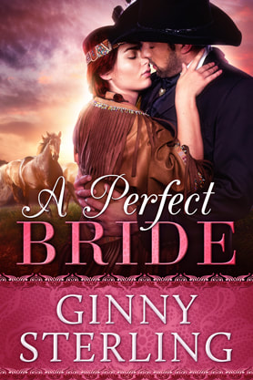 Historical Romance book cover design, ebook kindle amazon, Ginny Sterling, Perfect Bride