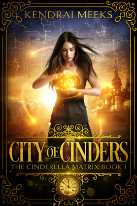Science Fiction / Fantasy (YA) / Dystopian book cover design, ebook kindle amazon, Kendrai Meeks, City of Cinders