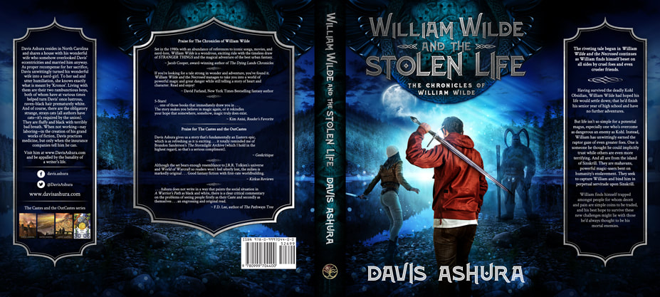 Dust Jacket cover design for Hardcover : William Wilde And The Stolen Life by Davis Ashura 