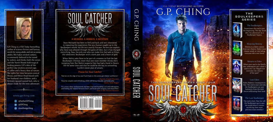 Dust Jacket cover design for Hardcover : Soul Catcher by G.P. Ching 