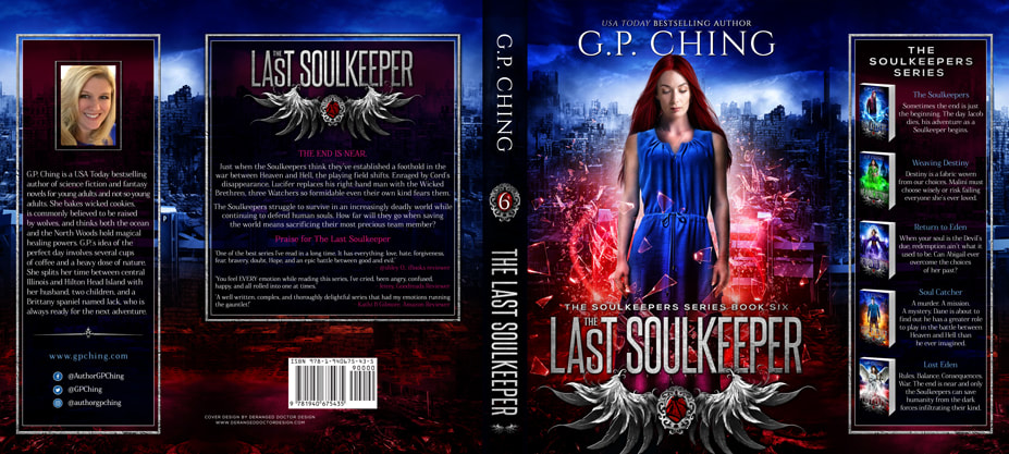 Dust Jacket cover design for Hardcover : The Last Soulkeeper by G.P. Ching 