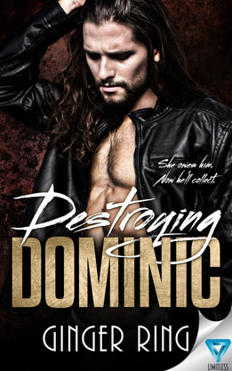 Contemporary Romance book cover design, ebook, kindle, Amazon, Ginger Ring, Destroying Dominic