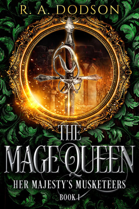 Epic Fantasy book cover design, ebook kindle amazon, RA Dodson,  The Mage Queen