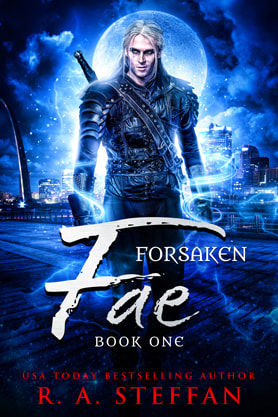 Urban Fantasy book cover design, ebook kindle amazon, RA Steffan, Forsaken Fae book one