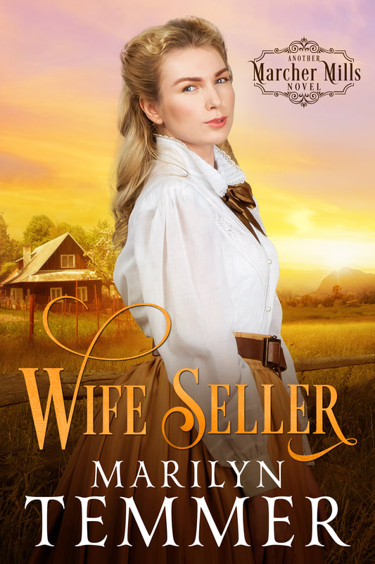 Historical Romance book cover design, ebook kindle amazon, Marilyn Temmer, Wife Seller