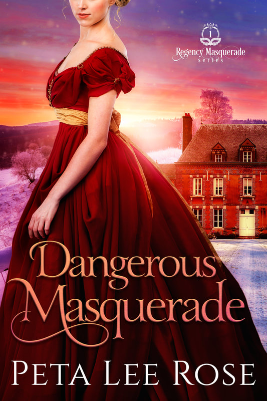 Historical romance book cover design, ebook kindle amazon, Peta Lee Rose, Dangerous Masquerade