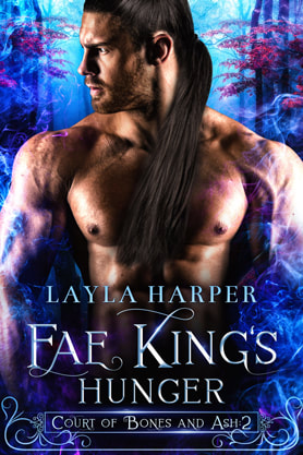 Paranormal romance book cover design, ebook kindle amazon, Layla Harper, Fae kings hunger