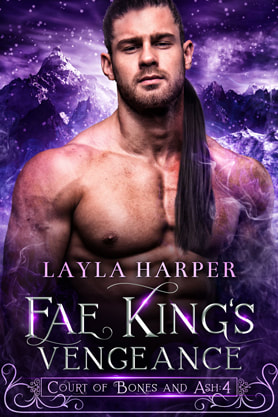 Paranormal romance book cover design, ebook kindle amazon, Layla Harper, Fae kings vengeance