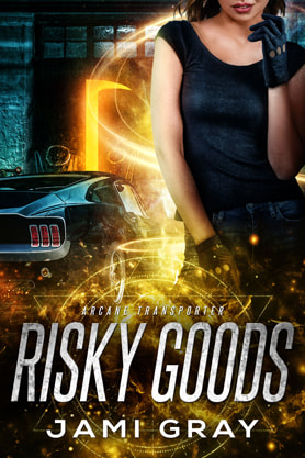 Urban Fantasy book cover design, ebook kindle amazon, Jami Gray, Risky Goods