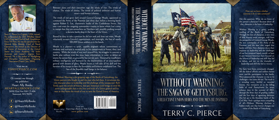 Dust Jacket cover design for Hardcover : Without Warning by Terry C. Pierce