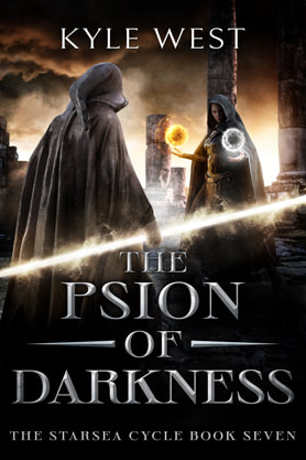 Fantasy book cover design, ebook kindle amazon, Kyle West, The psion of darkness