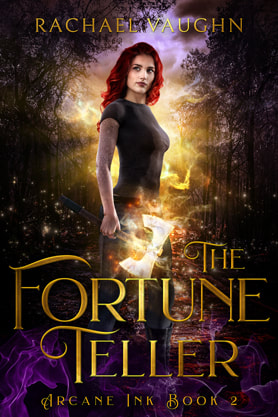 Urban Fantasy book cover design, ebook kindle amazon, Rachael Vaughn, The fortune teller