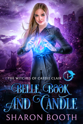 Urban Fantasy book cover design, ebook kindle amazon, Sharon Booth, Belle, book and candle