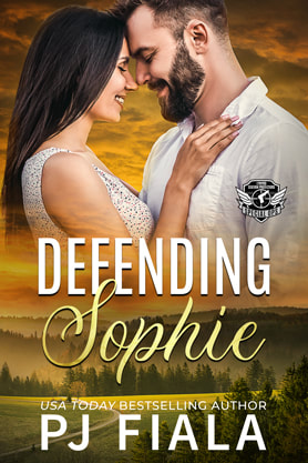 Romantic Suspense book cover design, ebook kindle amazon, PJ Fiala, Defending Sophie