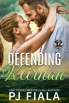 Romantic Suspense book cover design, ebook kindle amazon, PJ Fiala, Defending Keirnan