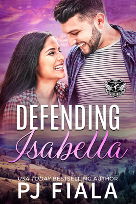 Romantic Suspense book cover design, ebook kindle amazon, PJ Fiala, Defending Isabella