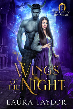 Paranormal romance book cover design, ebook kindle amazon, Laura Taylor,  Wings of the night
