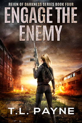 Post-Apocalyptic book cover design, ebook kindle amazon, TL Payne, Engage the enemy