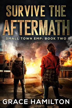 Post-Apocalyptic book cover design, ebook kindle amazon, Grace Hamilton, Survive The aftermath