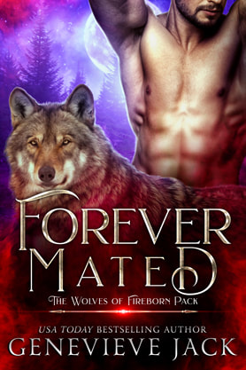 Paranormal romance book cover design, ebook kindle amazon, Genevieve Jack, Forever mated