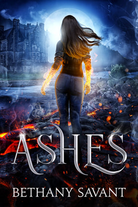 Paranormal romance book cover design, ebook kindle amazon, Bethany Savant, Ashes