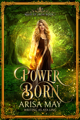 Epic fantasy book cover design, ebook kindle amazon, Arisa May, Power born