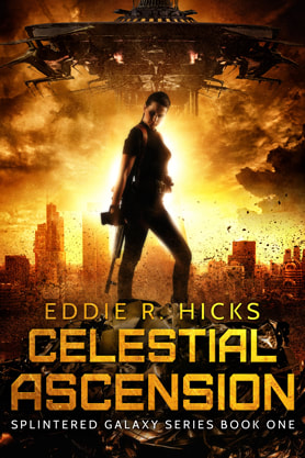 Science Fiction Fantasy book cover design, ebook kindle amazon, Eddie R Hicks, Ascension