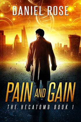 Science Fiction Fantasy book cover design, ebook kindle amazon, Daniel Rose, Pain