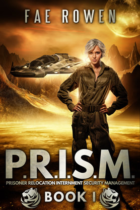 Science Fiction Fantasy book cover design, ebook kindle amazon, Fae Rowen, Prism