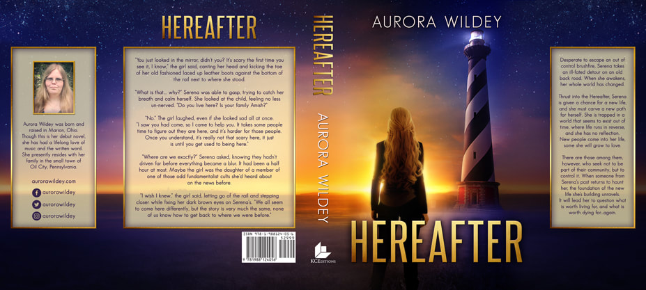 Dust Jacket cover design for Hardcover : Hereafter by Aurora Wildey