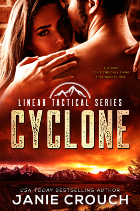 Romantic Suspense book cover design, ebook kindle amazon, Janie Crouch, Cyclone