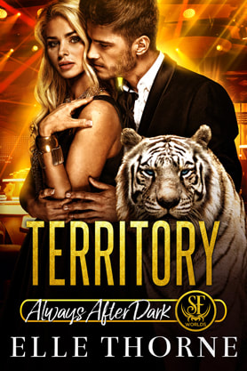 Paranormal Romance (Shape shifters) book cover design, ebook kindle amazon, Elle Thorne, Territory
