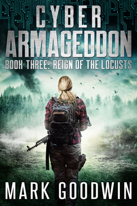 Post-Apocalyptic book cover design, ebook, kindle, amazon, Mark Goodwin, Cyber Armageddon