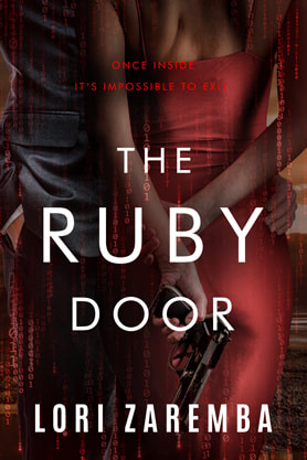 Thriller book cover design, ebook kindle amazon, Lori Zaremba, The ruby door