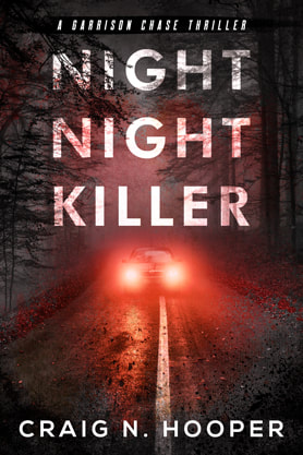 Thriller book cover design, ebook kindle amazon, Craig N. Hooper, Night night killer