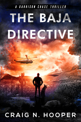 Thriller book cover design, ebook kindle amazon, Craig N. Hooper, The Baja directive