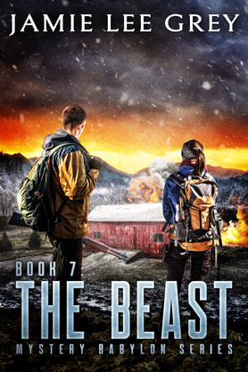 Post-Apocalyptic book cover design, ebook kindle amazon, Jamie Lee Grey, the beast