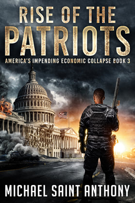 Post-Apocalyptic book cover design, ebook kindle amazon, Michael Saint Anthony, rise of the patriots