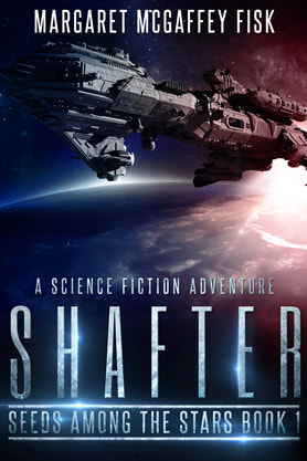 Science Fiction Fantasy book cover design, ebook kindle amazon, Margaret McGaffey Fisk, Shafter