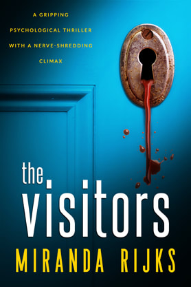 Thriller book cover design, ebook kindle amazon, Miranda Rijks, The Visitors
