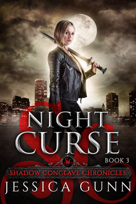 Urban Fantasy book cover design, ebook kindle amazon,Jessica Gunn, Curse