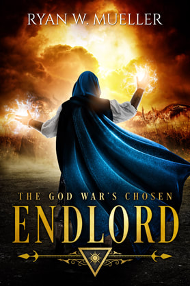 Epic fantasy book cover design, ebook kindle amazon, Ryan W Mueller, Endlord