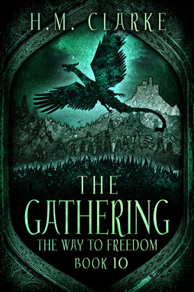 Epic Fantasy book cover design, ebook kindle amazon, H M Clarke, The Gathering