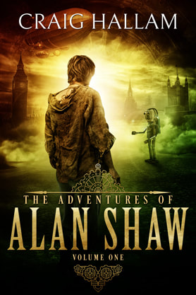 Steampunk book cover design, ebook kindle amazon, Craig Hallam, Shaw
