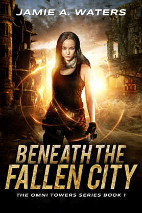 Post-Apocalyptic book cover design, ebook kindle amazon, Jamie A Waters, Fallen City